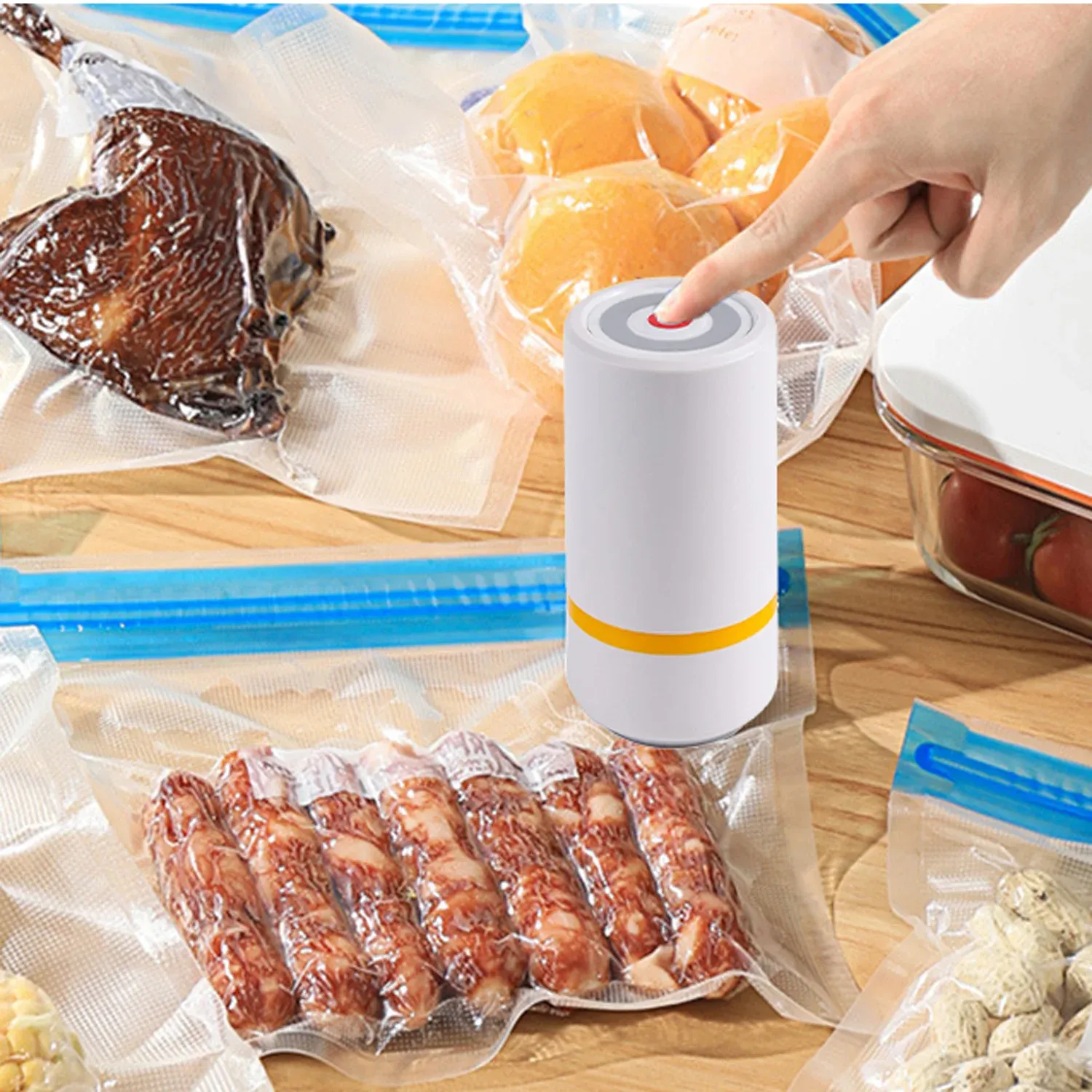 Sacs de conservation sous vide réutilisables, compatibles micro-ondes 2