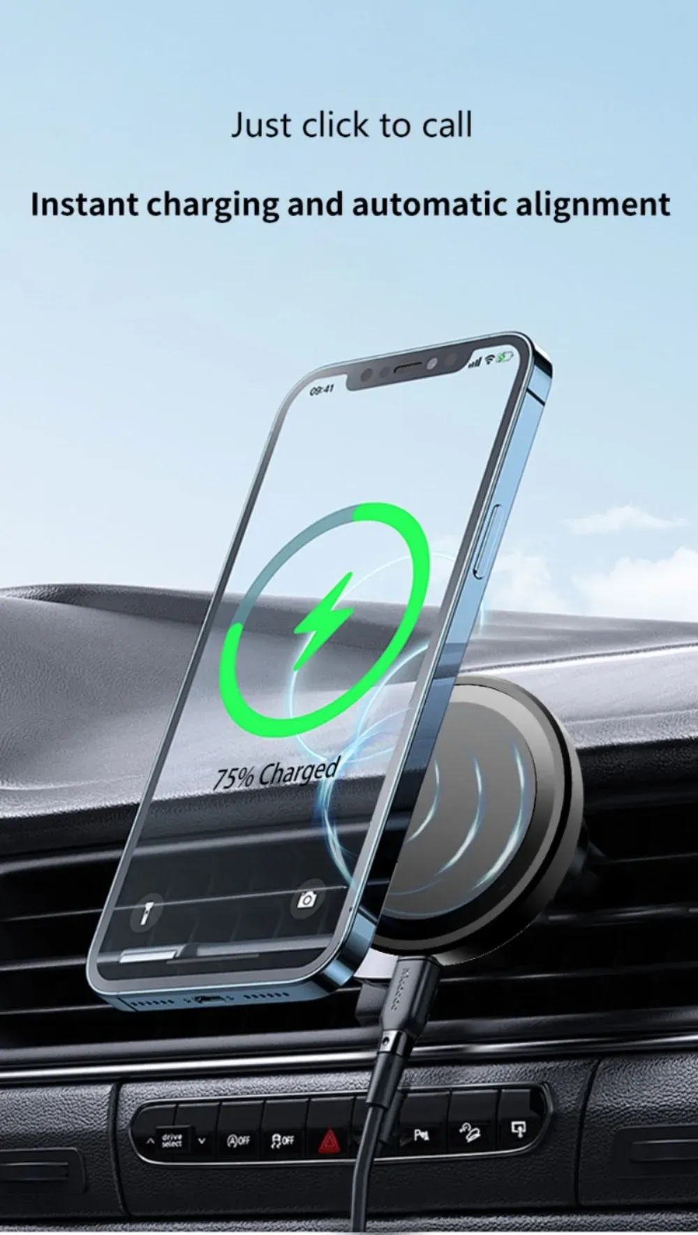 Rotule pivotante à 360 degrés du support de téléphone