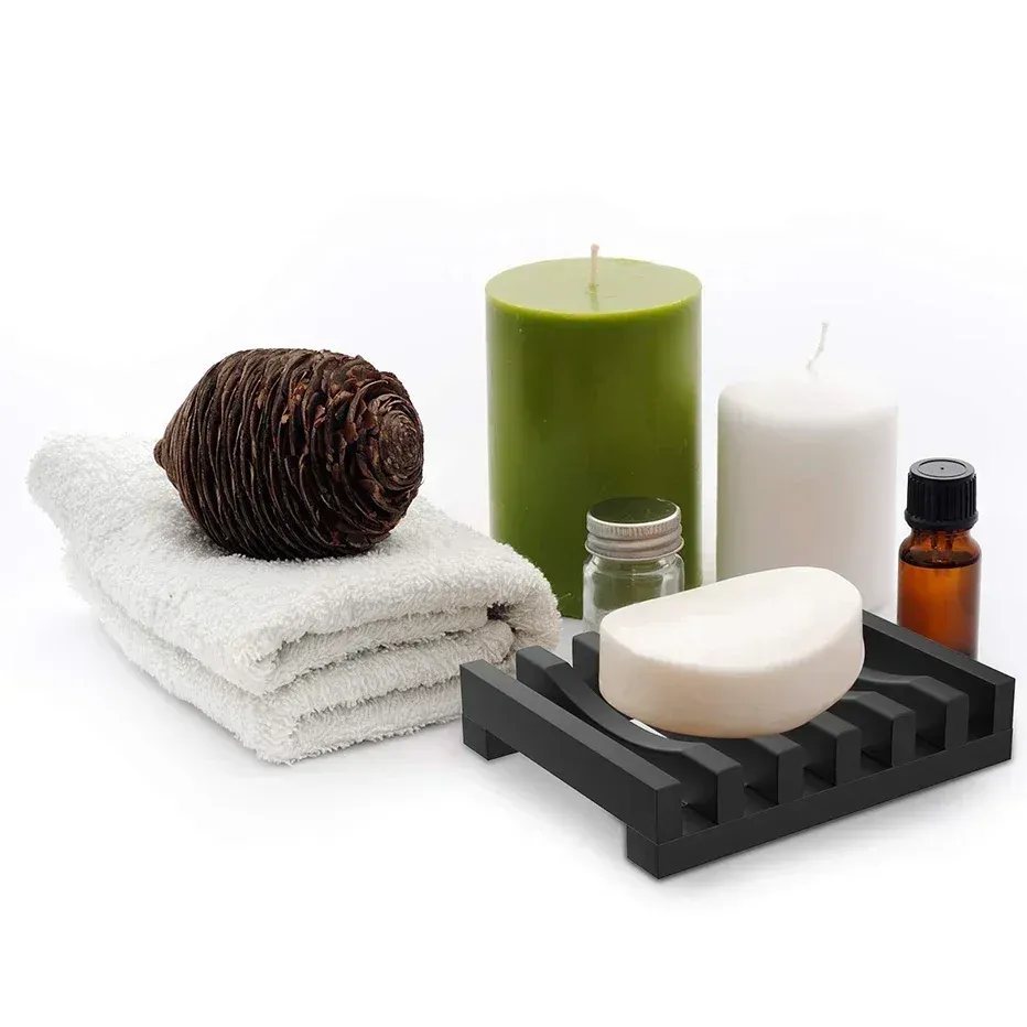 Porte-savon en silicone en situation