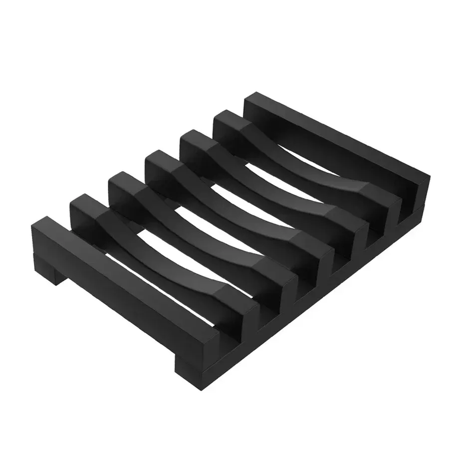 Porte-savon en silicone souple à design creux, support à savon, baignoire, cuisine, égouttoir, porte-éponges, distributeur d'évier 8