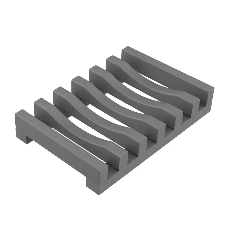 Porte-savon en silicone souple à design creux, support à savon, baignoire, cuisine, égouttoir, porte-éponges, distributeur d'évier 9