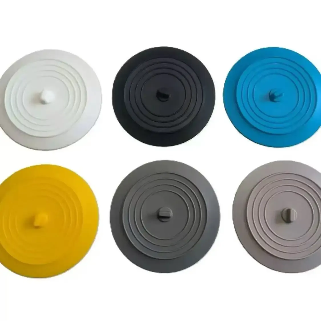 Bouchon de baignoire en silicone 15 cm anti-fuite avec filtre à cheveux 6
