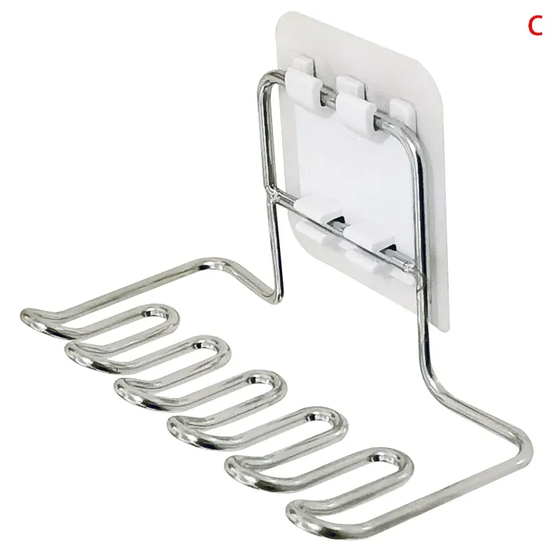 Porte-brosse à dents mural en acier inoxydable pour salle de bain, support pour brosse à dents, dentifrice et rasoir