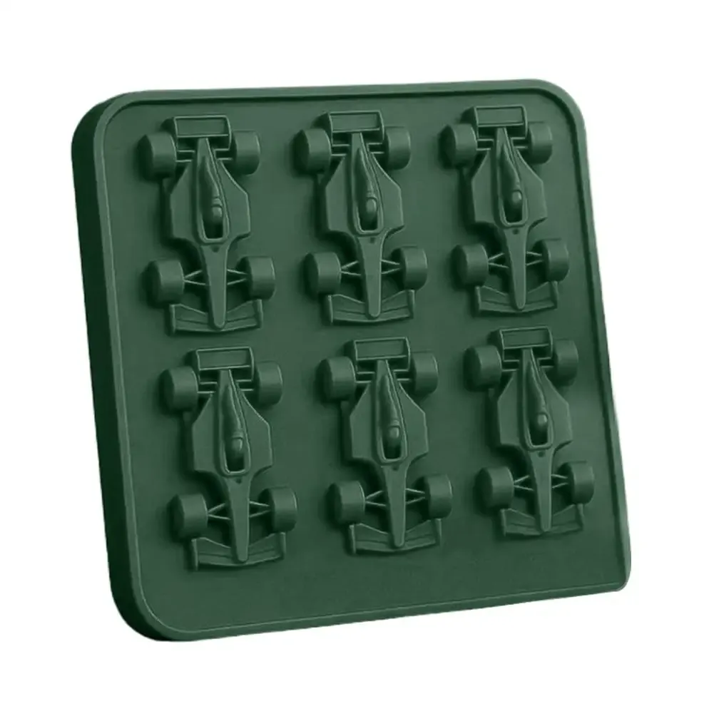 Moule à glaçons en silicone 3D forme de voiture de course F1, 6 cavités 7