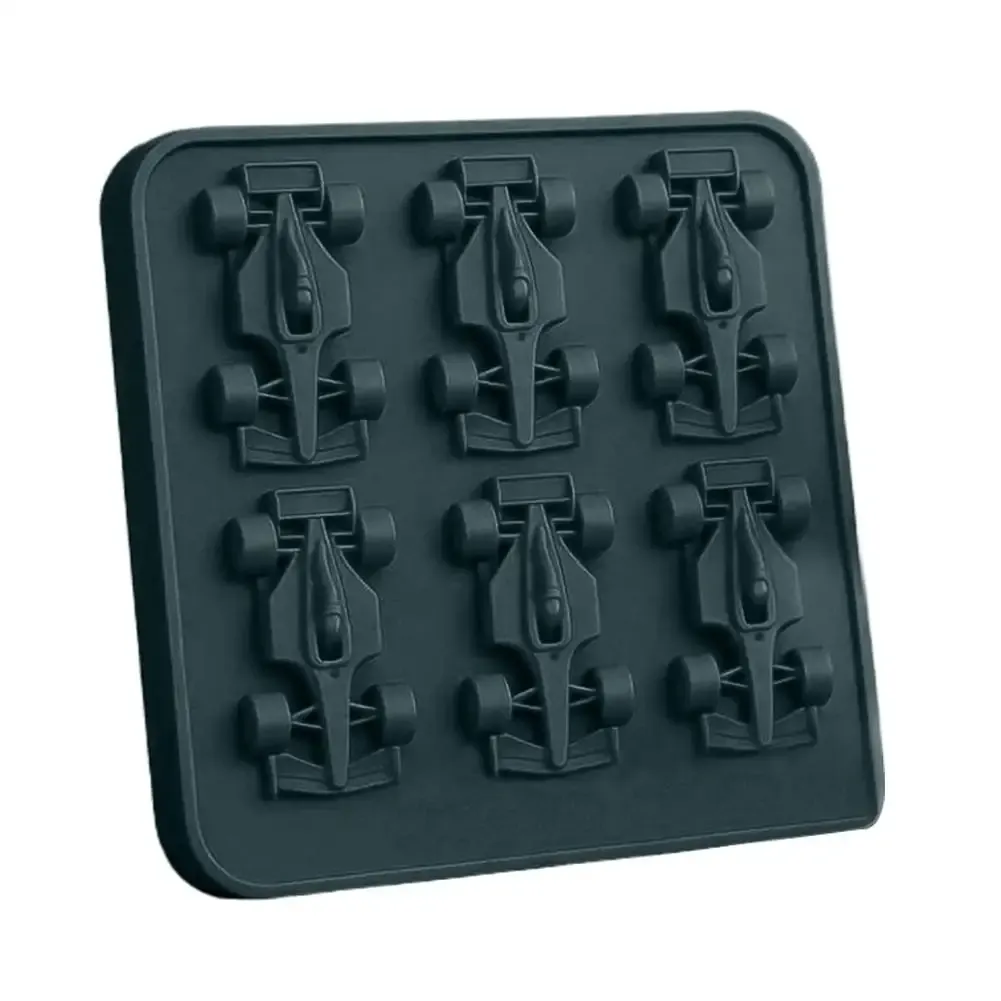 Moule à glaçons en silicone 3D forme de voiture de course F1, 6 cavités 8