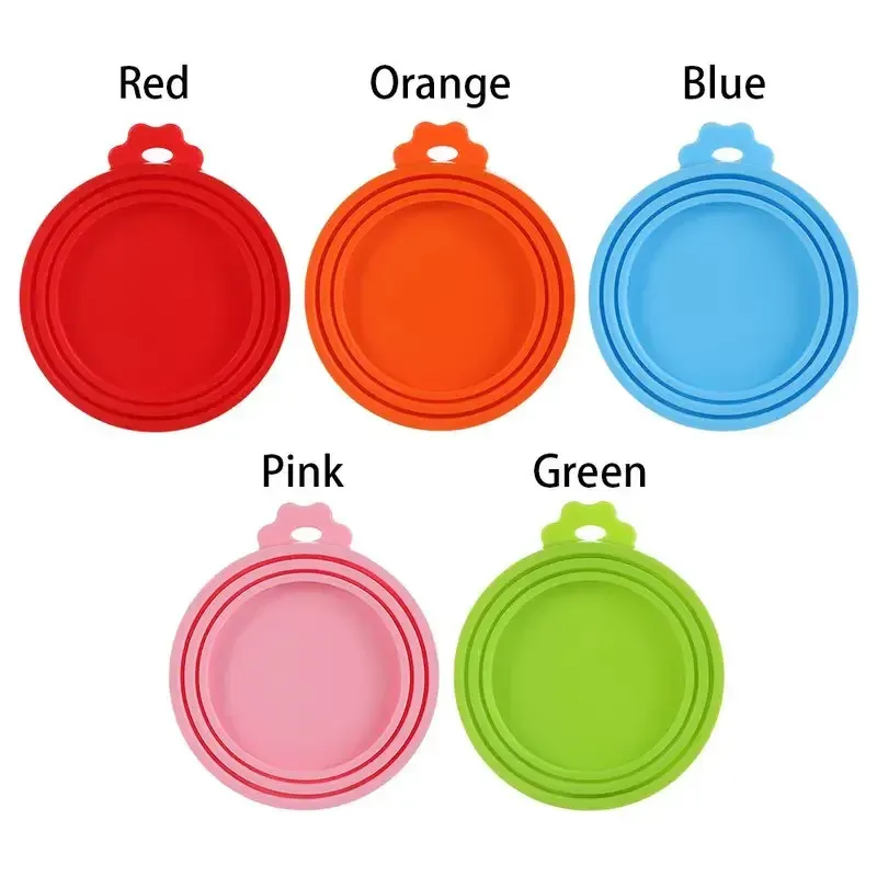 Couvercle en silicone 3 en 1 réutilisable pour boîtes de conserve, qualité alimentaire 5