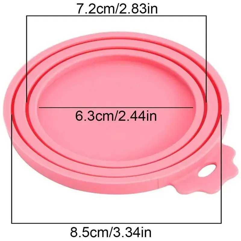 Couvercle en silicone 3 en 1 réutilisable pour boîtes de conserve, qualité alimentaire 6