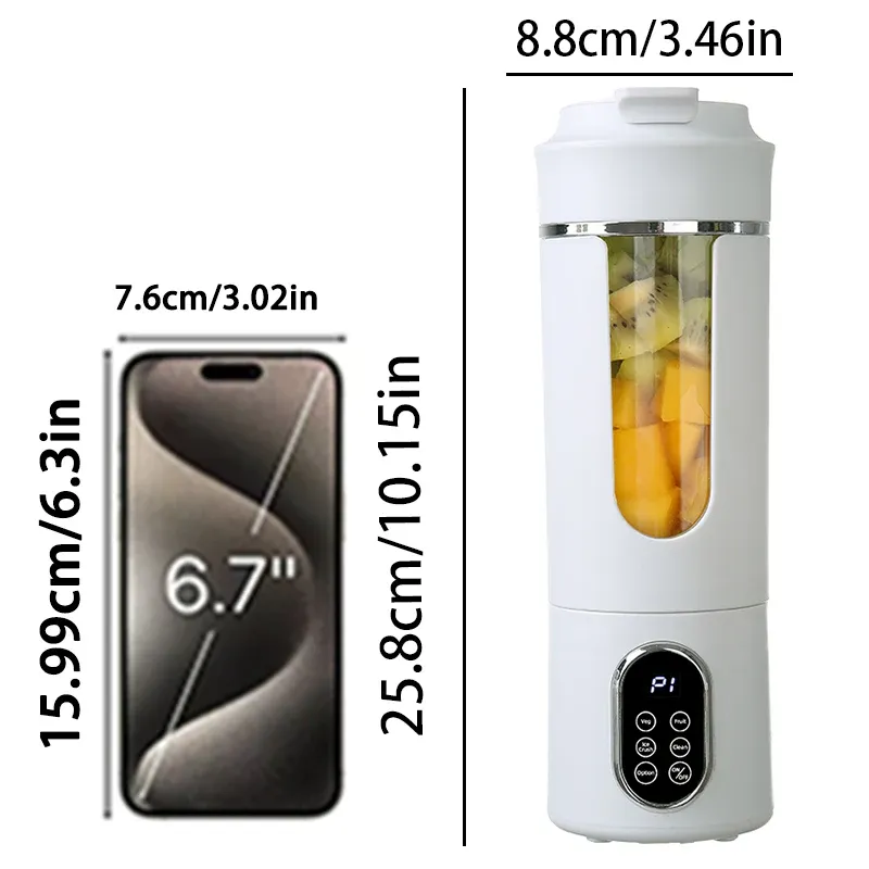 Extracteur de jus portable en situation d'utilisation
