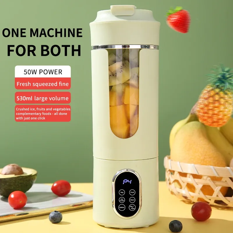 Préparation d'un smoothie avec l'extracteur portable