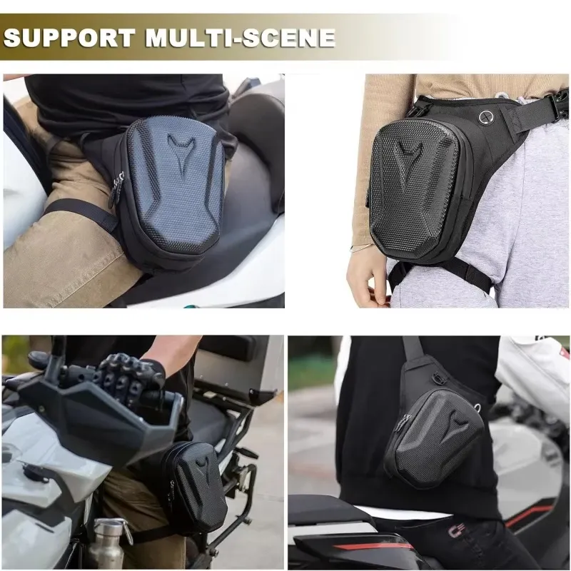 Sac de cuisse imperméable pour moto, sac banane et sacoche bandoulière, équipement motocross pour hommes et femmes 5