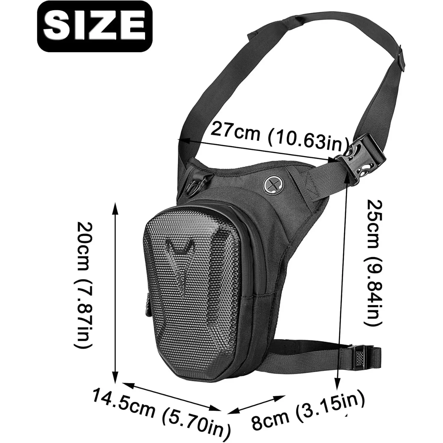 Sac de jambe moto en situation