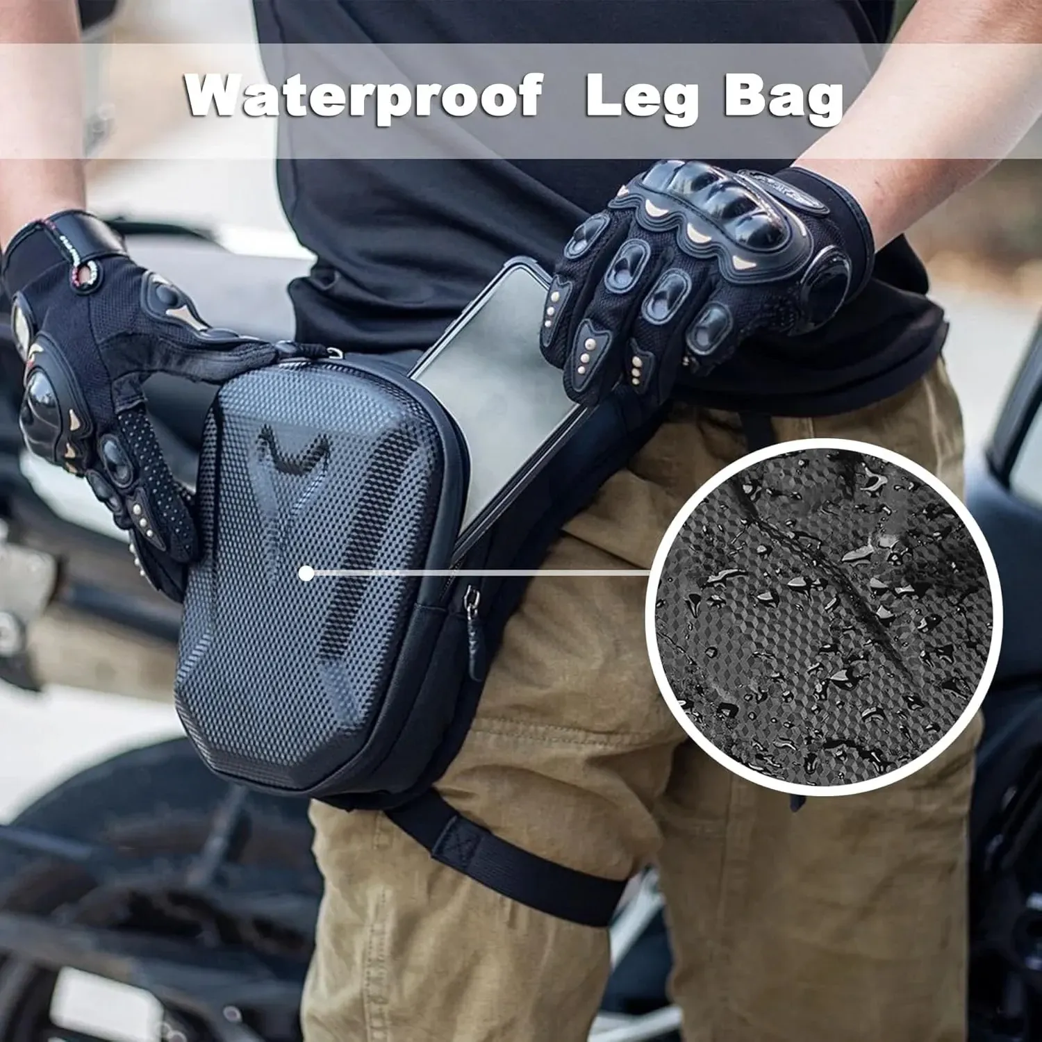 Sac de jambe moto, lifestyle