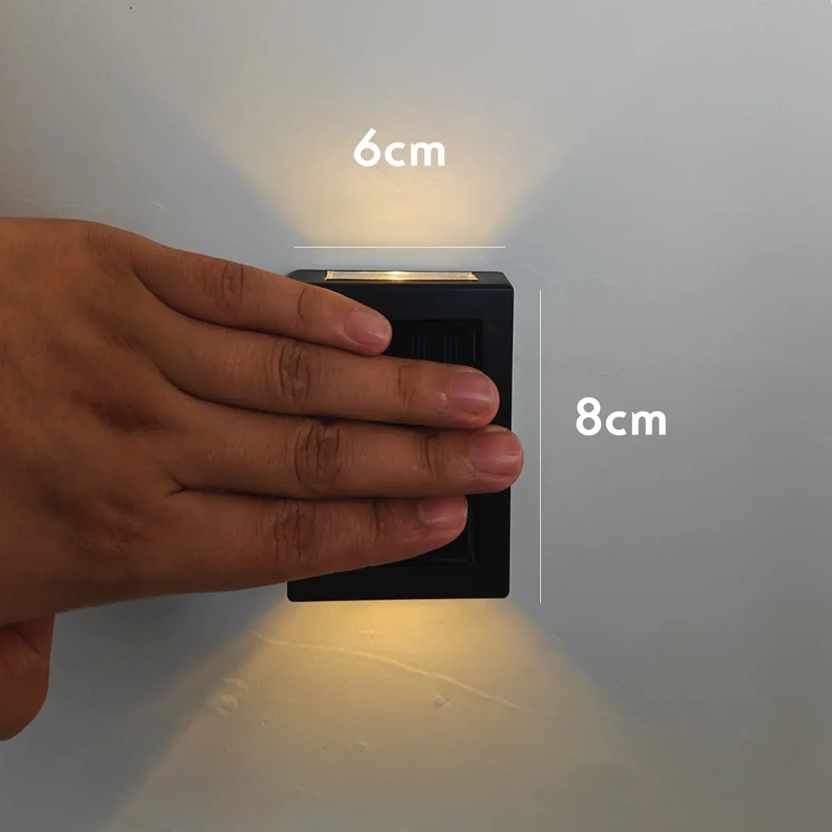 Lampes solaires d'extérieur étanches pour mur, haut et bas, lot de 1 à 6 pièces, idéales pour jardin, allée, balcon, cour, escaliers et clôture 3