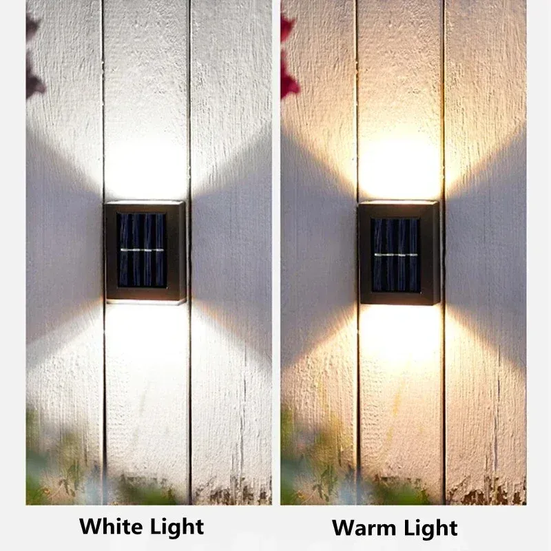 Applique murale solaire LED à double éclairage