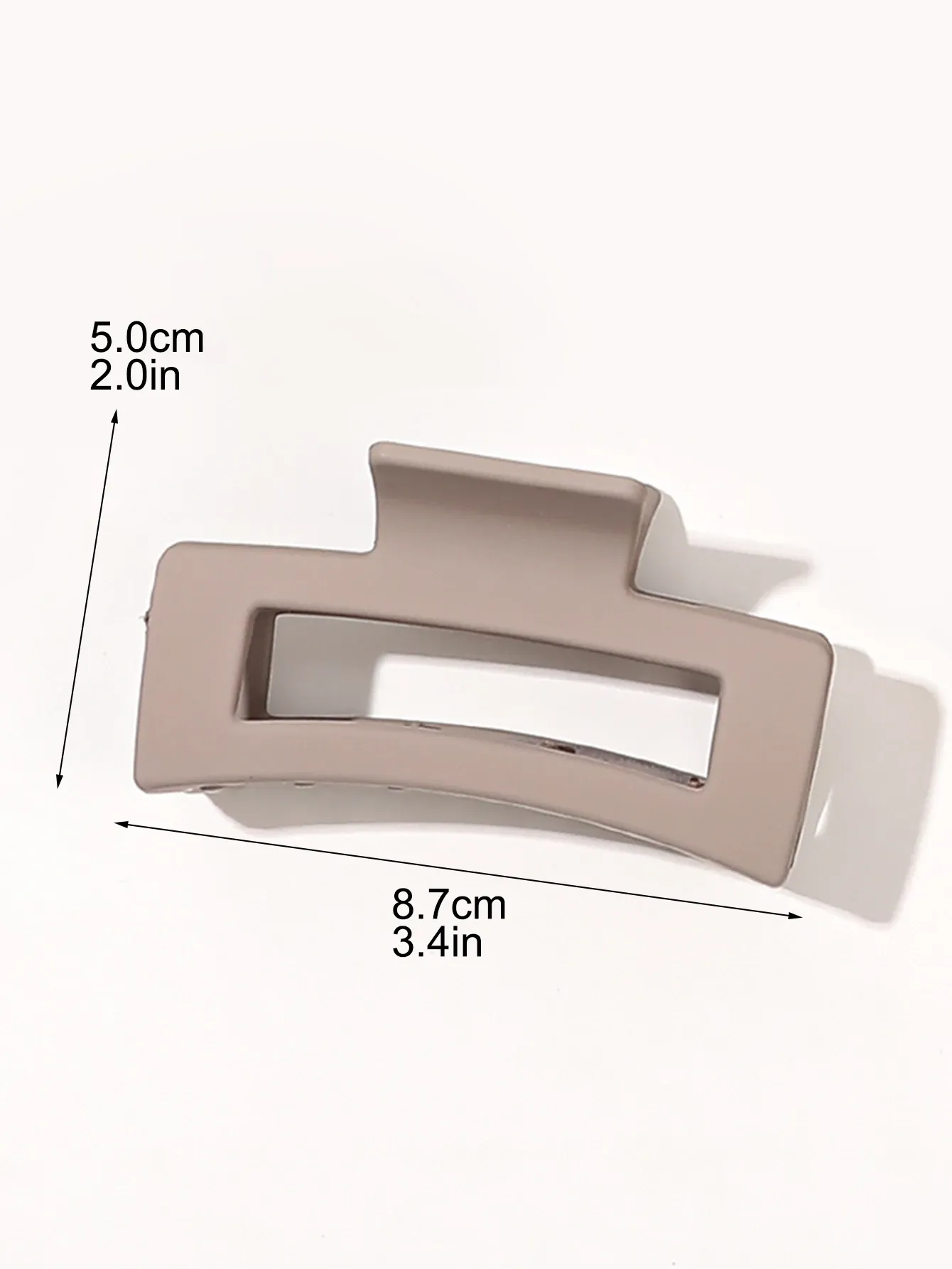 Pinces à cheveux carrées moyennes 8,6 cm pour femmes, lot de 7, pinces banane mates à forte tenue pour cheveux épais et fins 5