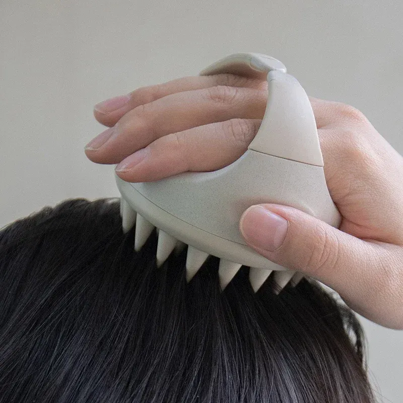 Brosse de massage pour cuir chevelu en paille de blé 3