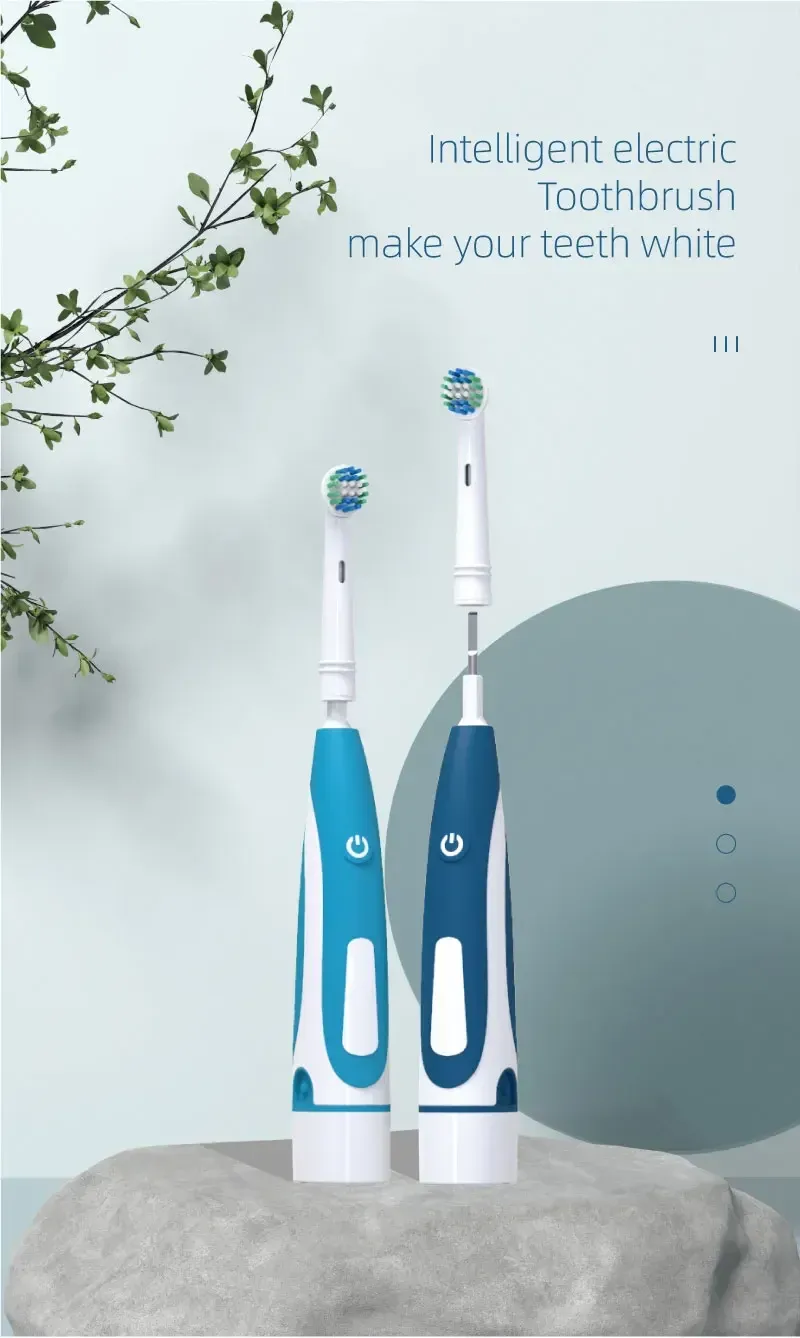 Brosse à dents électrique en situation d'usage