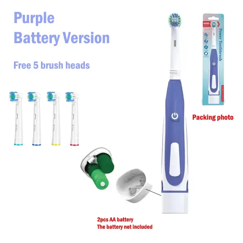 Brosse à dents électrique sonique à tête arrondie 3D, têtes à poils souples, soins des gencives et blanchiment des dents 8