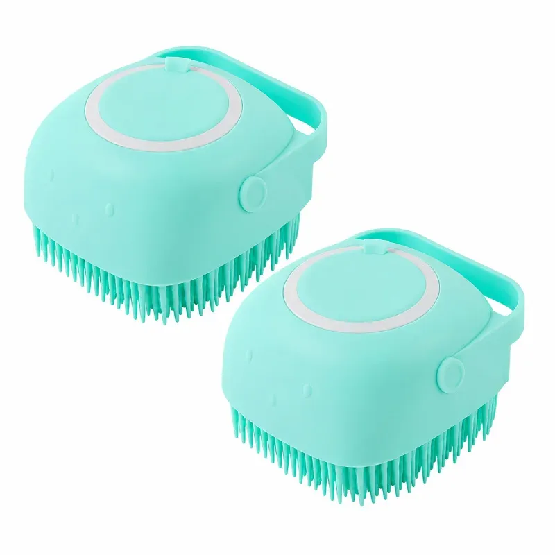 Brosse de bain en silicone pour shampoing et massage, pour bébés et enfants 9