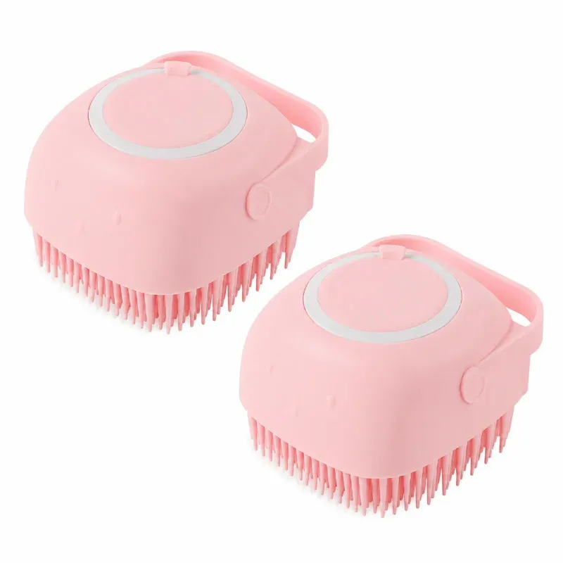 Brosse de bain en silicone pour shampoing et massage, pour bébés et enfants 11