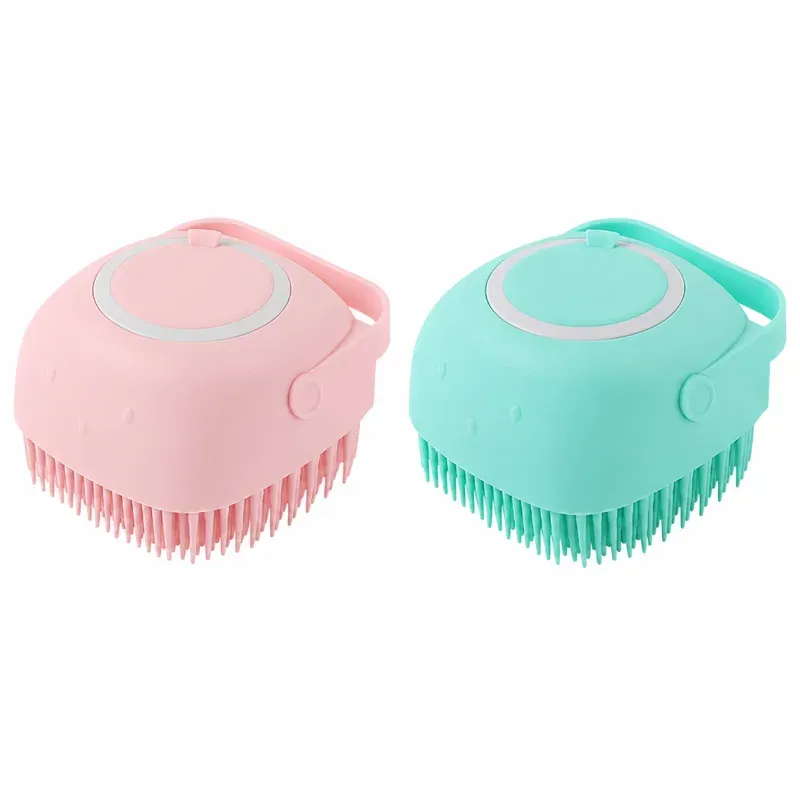 Brosse de bain en silicone pour shampoing et massage, pour bébés et enfants 7