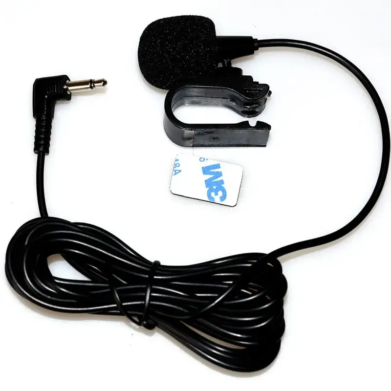 Microphone audio pour voiture, connecteur jack 3,5 mm à pince, mini microphone externe filaire stéréo pour autoradio DVD 7