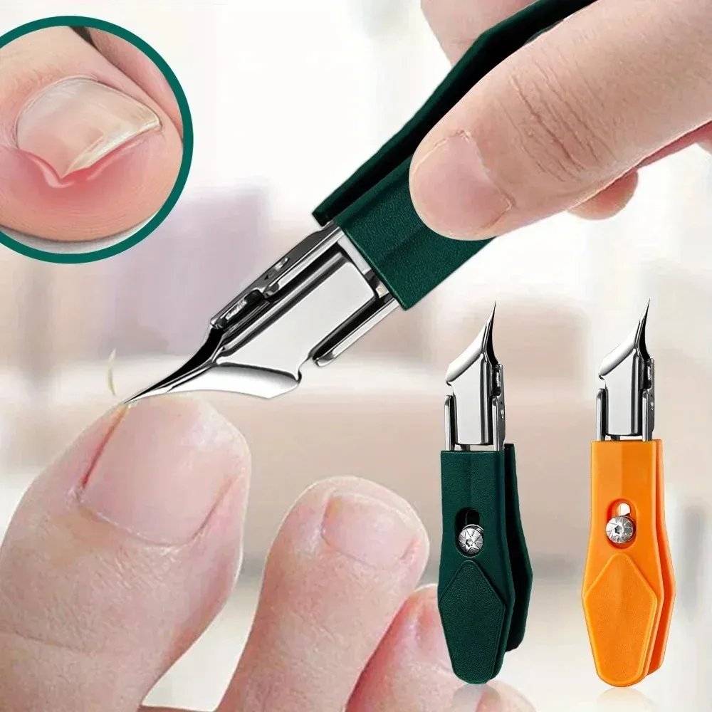 Coupe-ongles à bord oblique, ouverture large, en acier inoxydable, outils professionnels pour ongles incarnés, coupe-ongles oblique bec d'aigle - Image 1