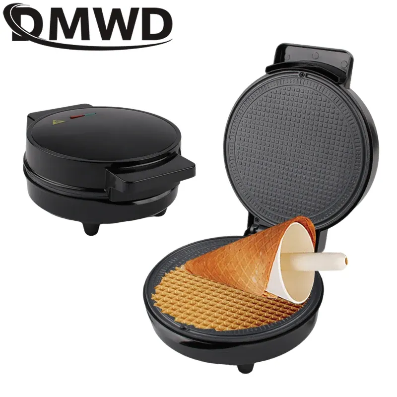Machine électrique à rouler les œufs, cône à crème glacée DIY, moule à omelette croustillante, poêle à crêpes en fer pour sandwich, gaufres, crêpes, grill et four - Image 1