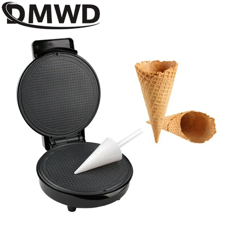 Machine électrique à rouler les œufs, cône à crème glacée DIY, moule à omelette croustillante, poêle à crêpes en fer pour sandwich, gaufres, crêpes, grill et four 2