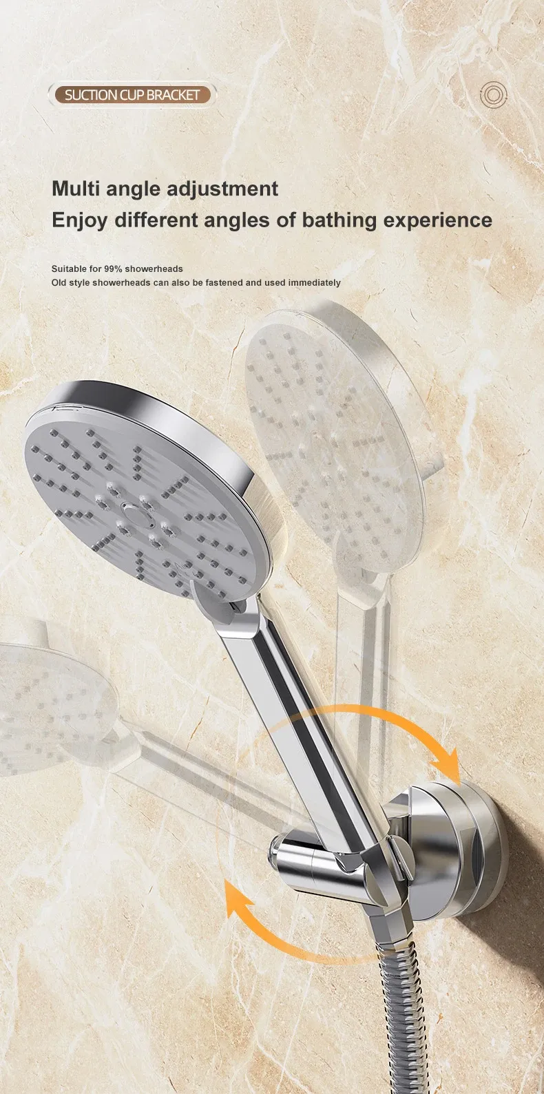 Accessoire de salle de bain orientable