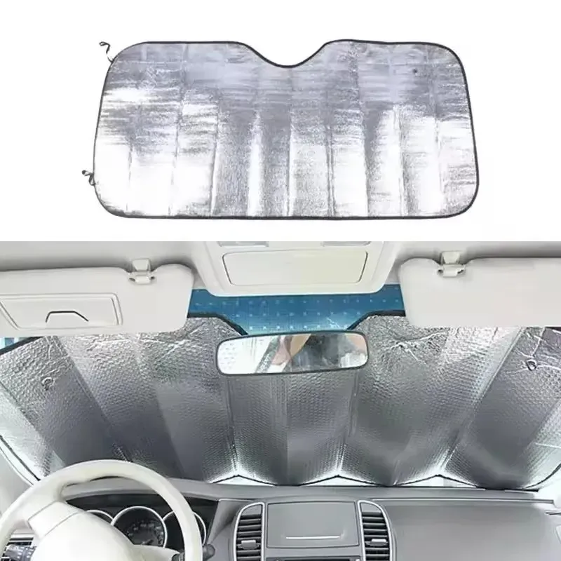 Pare-soleil avant et arrière pour voiture, protection thermique estivale et isolation 2