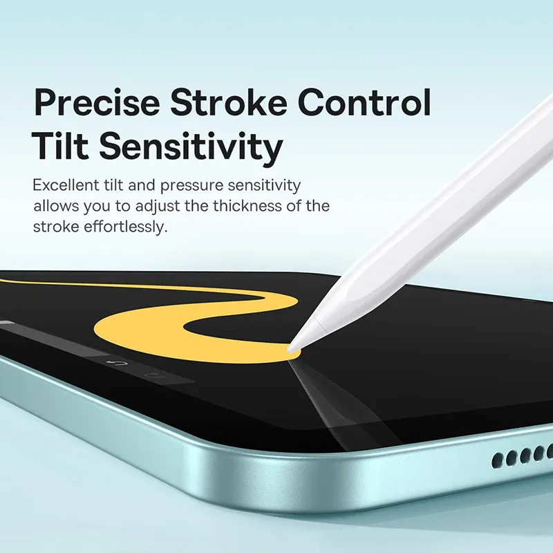 Stylet Bluetooth Baseus de 3e génération avec rejet de paume, compatible iPad Pro, Mini et Air (2018-2026), stylet tactile pour tablette 5