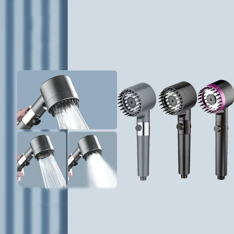 Pommeau de Douche Massant avec Filtre et Quatre Modes de Jet 3
