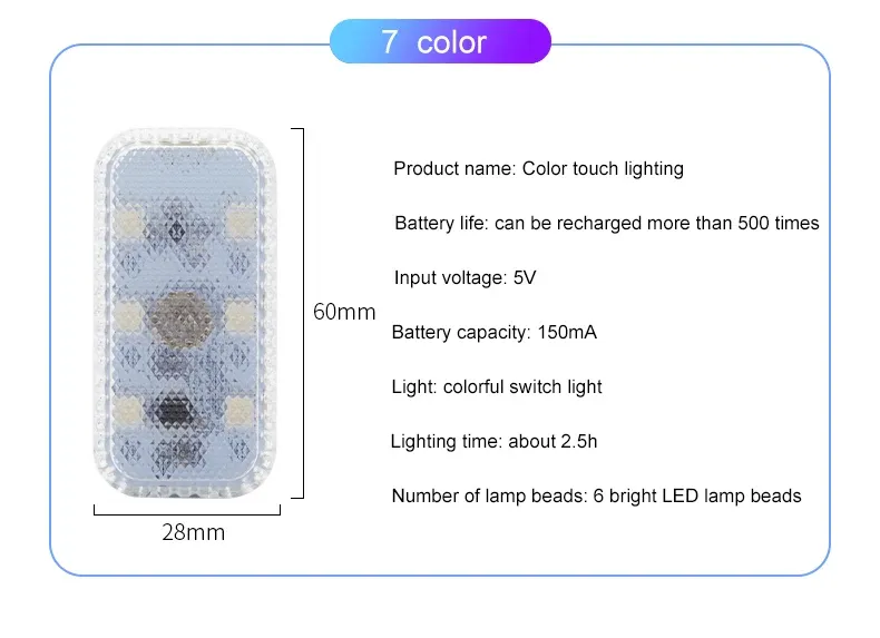 Mini lampe LED au design discret