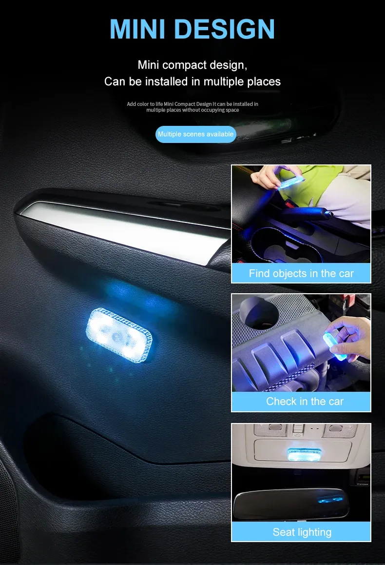 Lampe LED tactile pour habitacle automobile