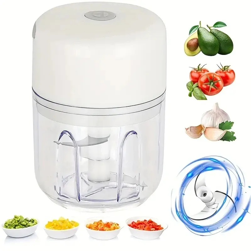 Hachoir à ail électrique portable 250 ml sans fil 7