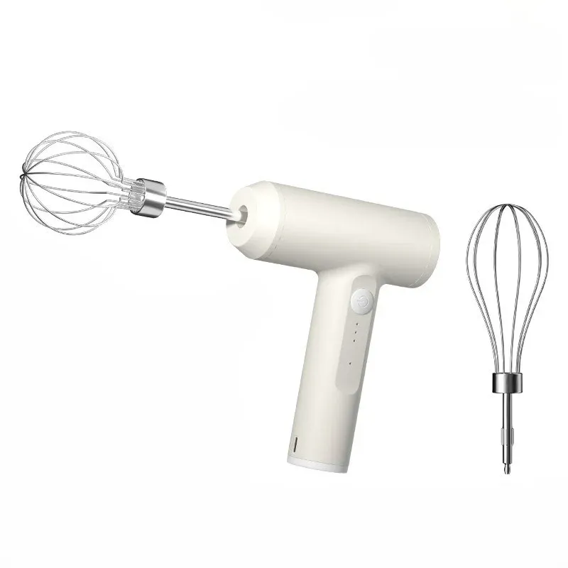 Mélangeur à main électrique sans fil portable à 3 vitesses, batteur à œufs pour la pâtisserie, la pâte et la crème, ustensile de cuisine 7