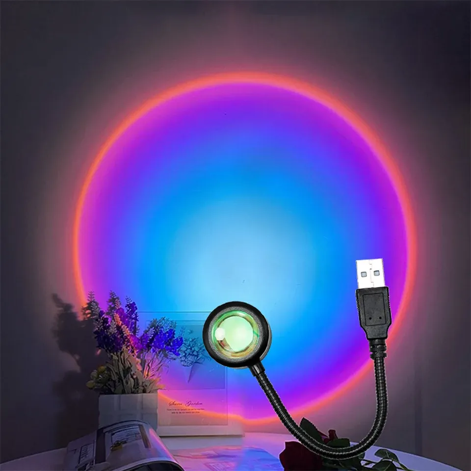Veilleuse LED USB décorative pour fête d'anniversaire, lampe d'ambiance pour chambre et salon, éclairage photogénique mural 10