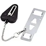 Verrou de porte portable, cadenas de sécurité à double orifice en métal, verrou de sécurité antivol pour la maison et la chambre d'hôtel 7
