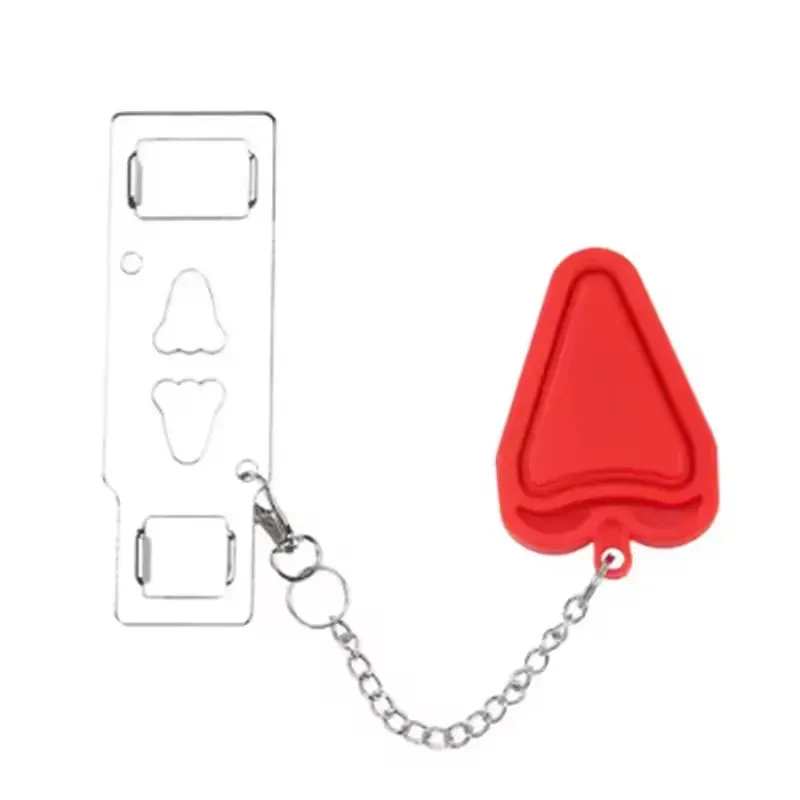 Verrou de porte portable, cadenas de sécurité à double orifice en métal, verrou de sécurité antivol pour la maison et la chambre d'hôtel 9