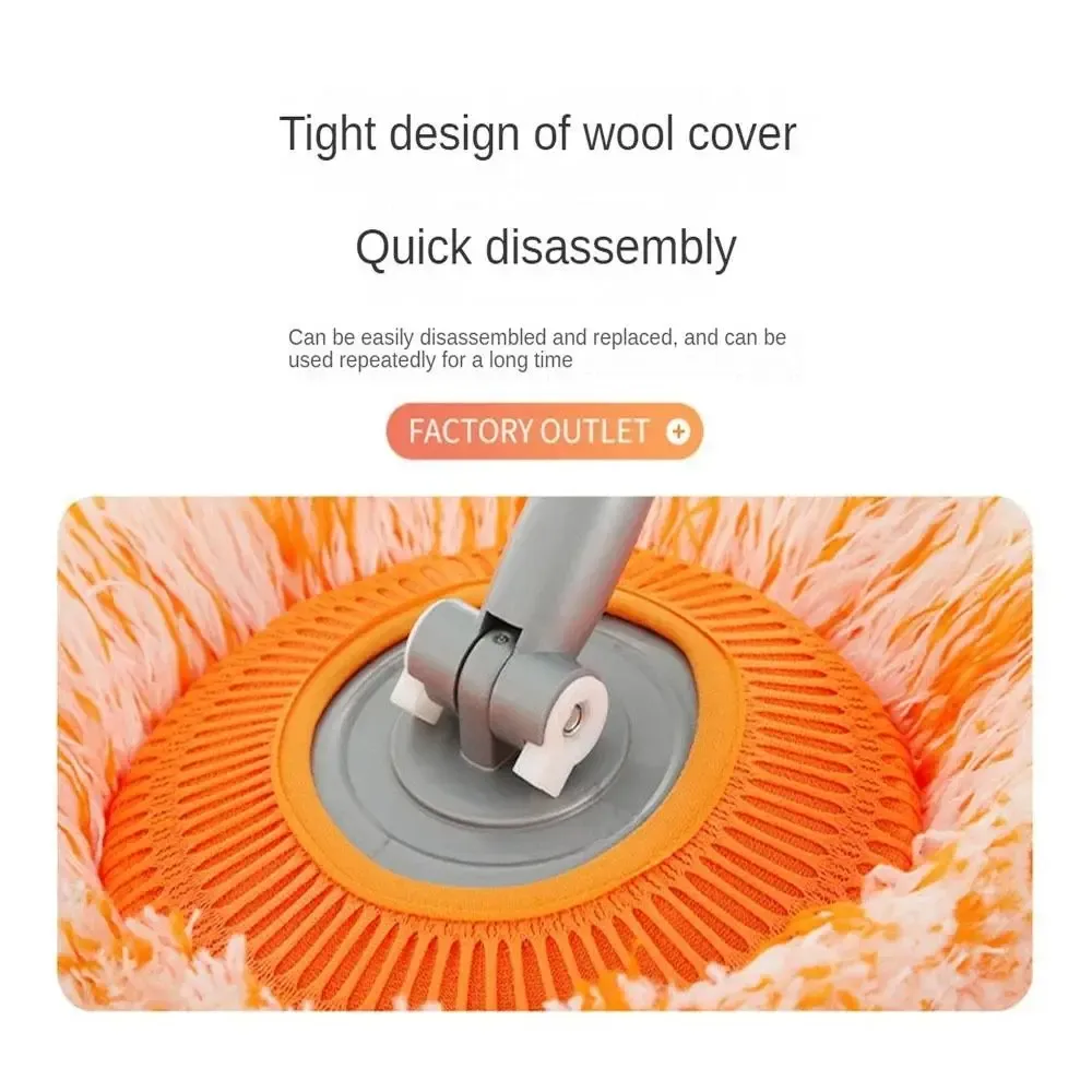 Vadrouille rotative amovible en forme de tournesol avec rallonge pour murs et plafonds 6