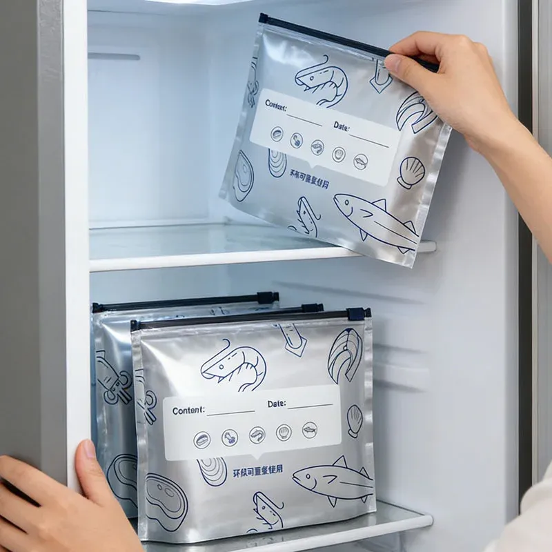 Sacs de conservation en aluminium, usage en cuisine