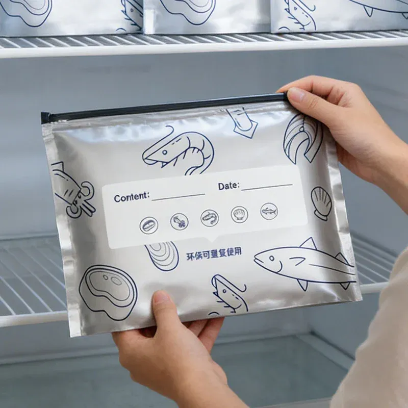 Sacs de conservation en aluminium, présentation finale
