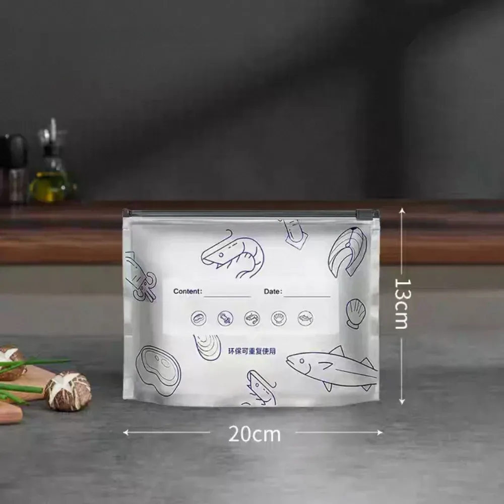 Sacs de conservation alimentaire en aluminium réutilisables avec fermeture éclair, lot de 10, grande capacité 7