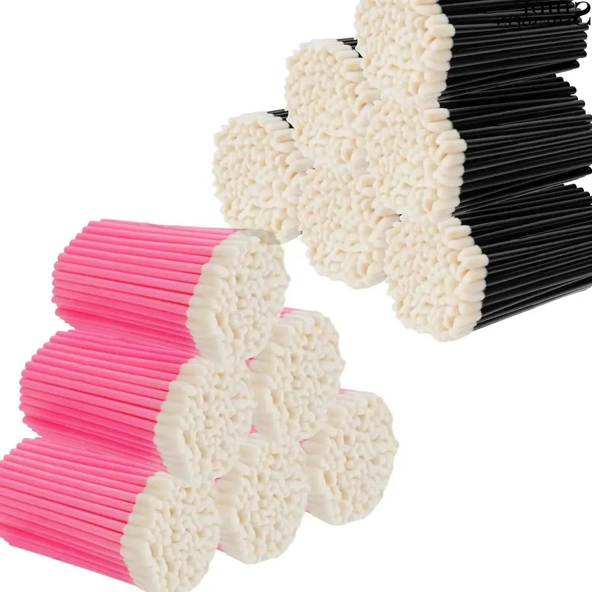 50/500/1000 pièces, pinceaux à lèvres en gros, pinceaux de maquillage, applicateurs pour extensions de cils, applicateurs de brillant à lèvres et de rouge à lèvres, baguettes, kit de maquillage cosmétique - Image 1