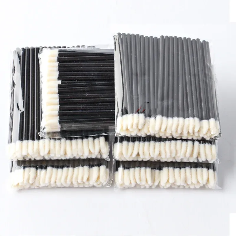 50/500/1000 pièces, pinceaux à lèvres en gros, pinceaux de maquillage, applicateurs pour extensions de cils, applicateurs de brillant à lèvres et de rouge à lèvres, baguettes, kit de maquillage cosmétique 4