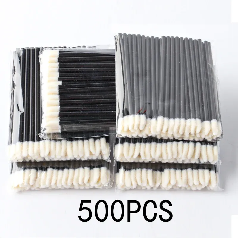 50/500/1000 pièces, pinceaux à lèvres en gros, pinceaux de maquillage, applicateurs pour extensions de cils, applicateurs de brillant à lèvres et de rouge à lèvres, baguettes, kit de maquillage cosmétique 14