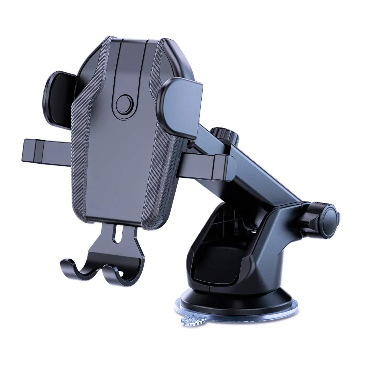 Support de téléphone à ventouse pour voiture, support de montage, ventouse, support de cellule mobile pour smartphone, iPhone, Xiaomi, Huawei, Samsung

Wait, that's not a translation: the source is already in French. A cleaner version would be:

Support de téléphone à ventouse pour voiture, compatible smartphone iPhone, Xiaomi, Huawei et Samsung 16