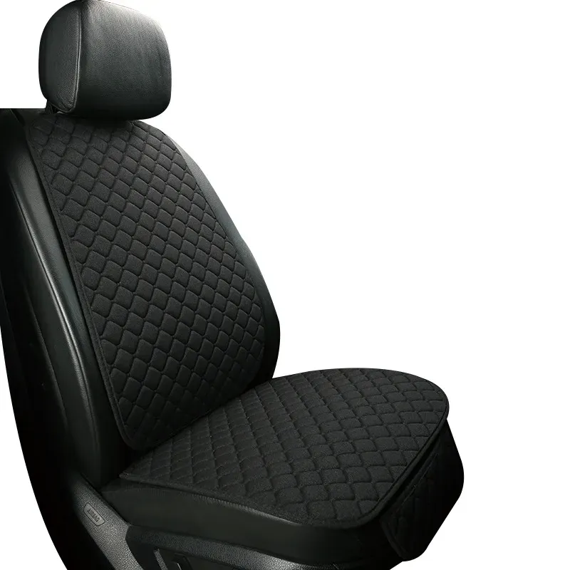 Housse de protection universelle pour siège auto en lin, avant et arrière, idéale pour l'été, coussin de siège, compatible berline, SUV et pick-up, accessoires d'intérieur automobile 31