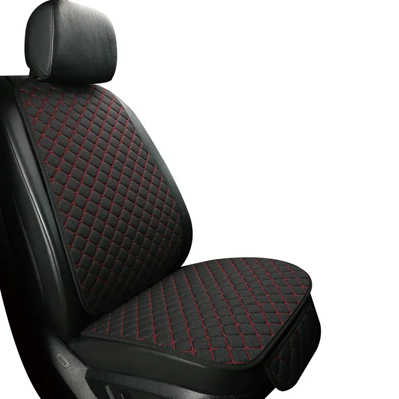 Housse de protection universelle pour siège auto en lin, avant et arrière, idéale pour l'été, coussin de siège, compatible berline, SUV et pick-up, accessoires d'intérieur automobile 28